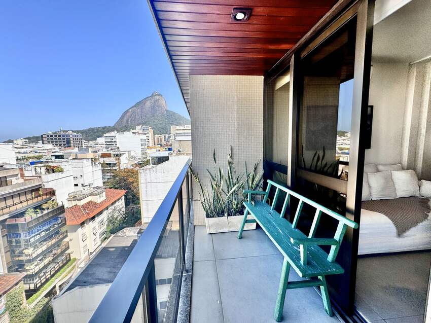 The balcony stay in a chic leblon 1br apartment